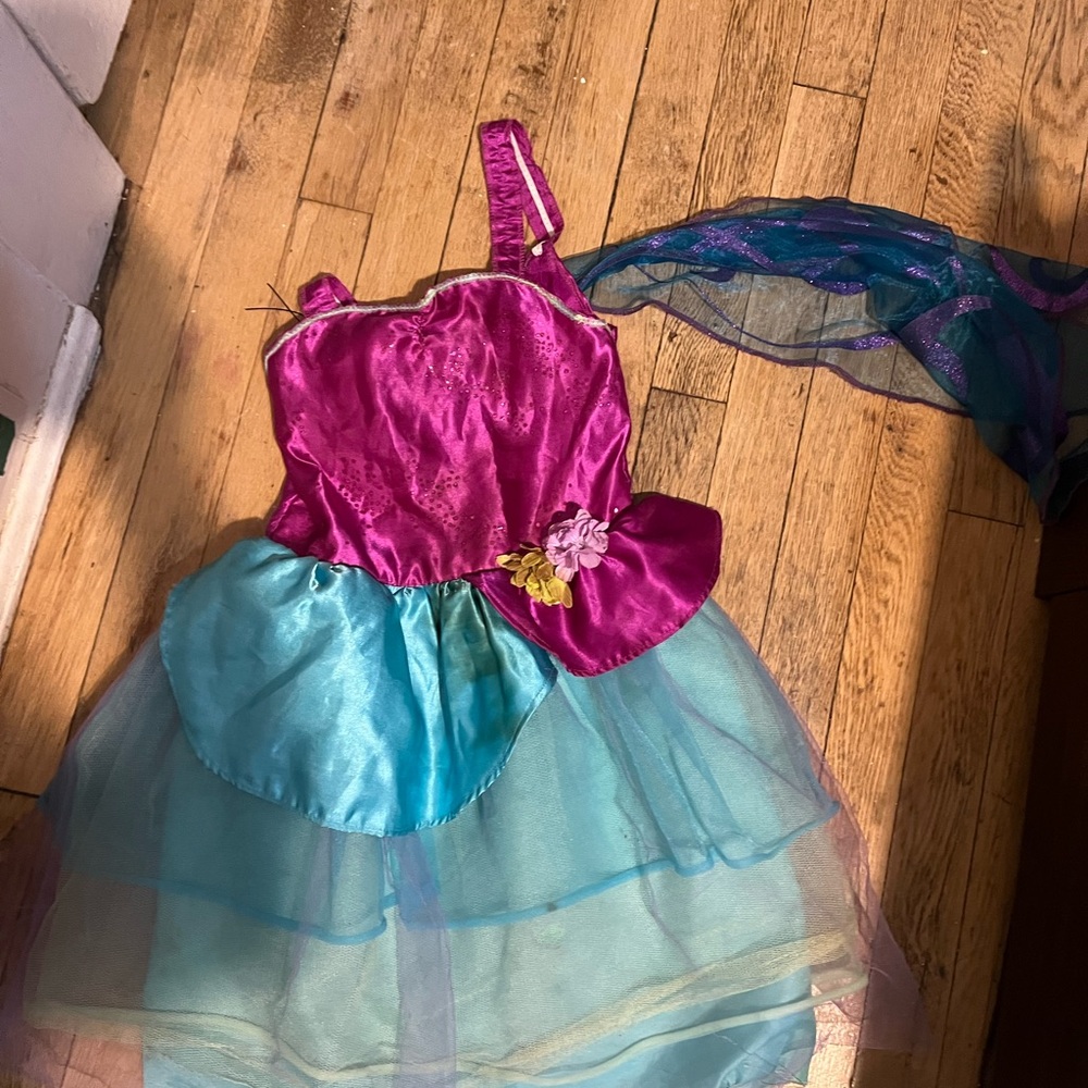 Fairy Princess Kids Costume - Purple and Blue With Wings